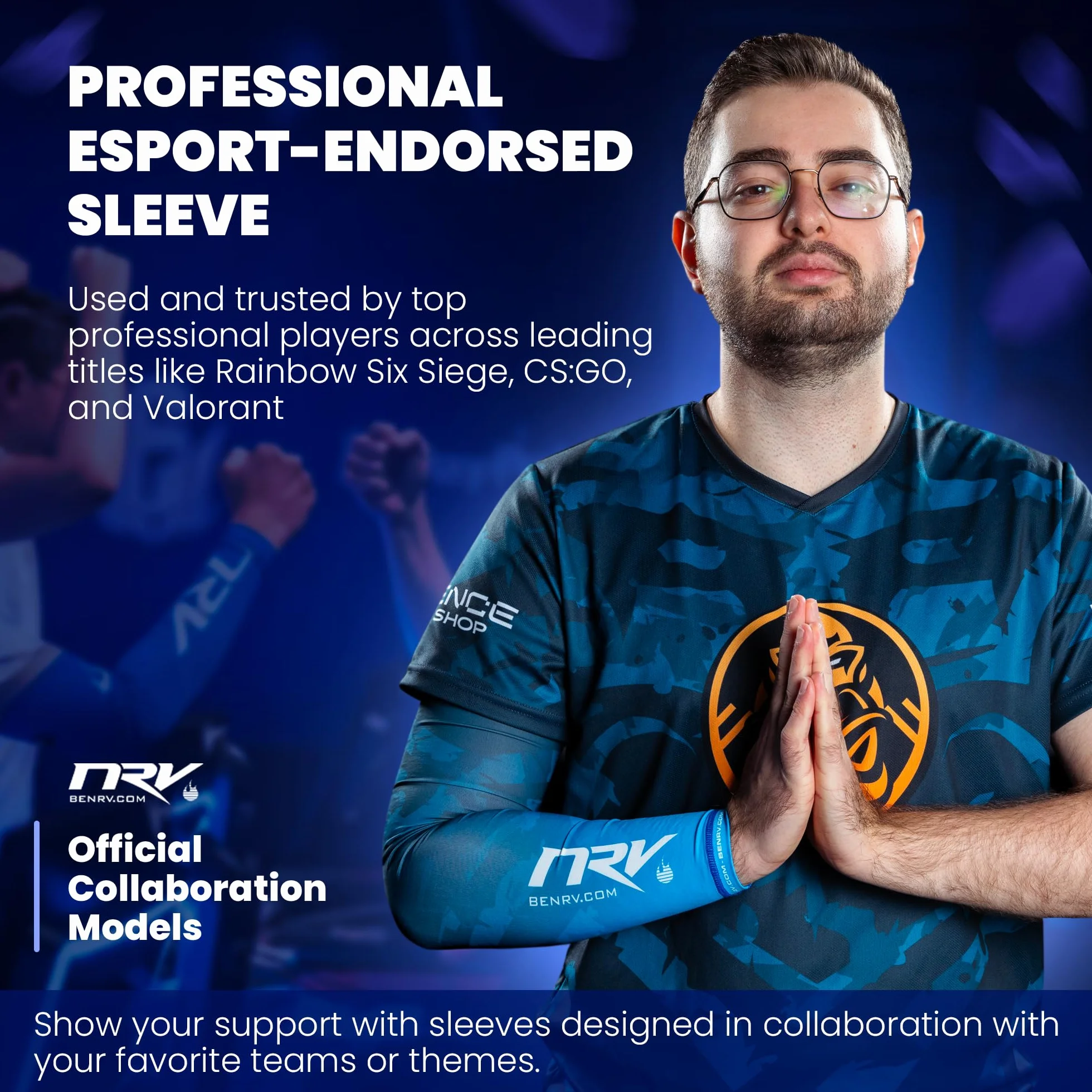 NRV Puño de compresión Gaming - Edición Fake Esport - Mejora tu rendimiento de eSport