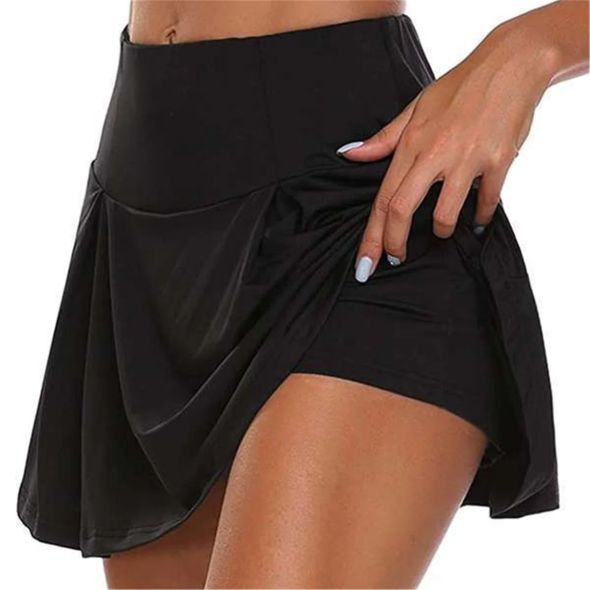 Mujer Falda Deportiva 2 en 1 Leggings Deportivos con Falda, pantalón Corto para Tenis, Golf