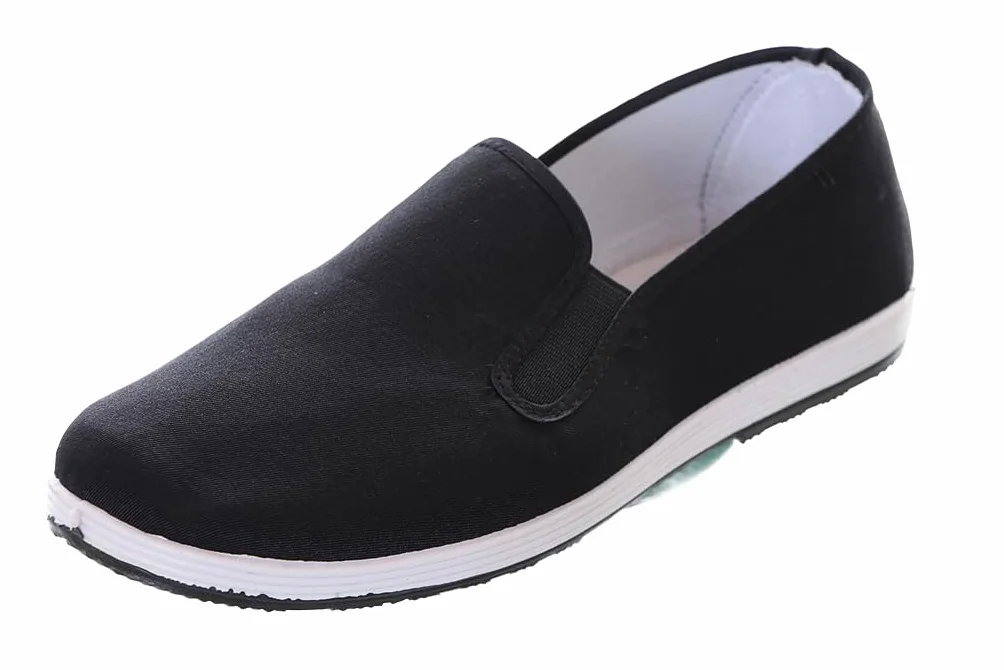 Kungfu artes marciales chinas Taichi Wushu ocio tela zapatos mocasines negro antideslizante