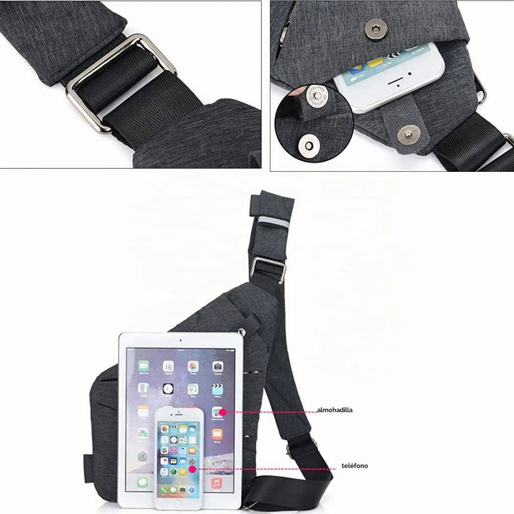 Bandolera, cruzada al hombro, por el pecho o la espalda, mochila antirrobo, para hombre y mujer