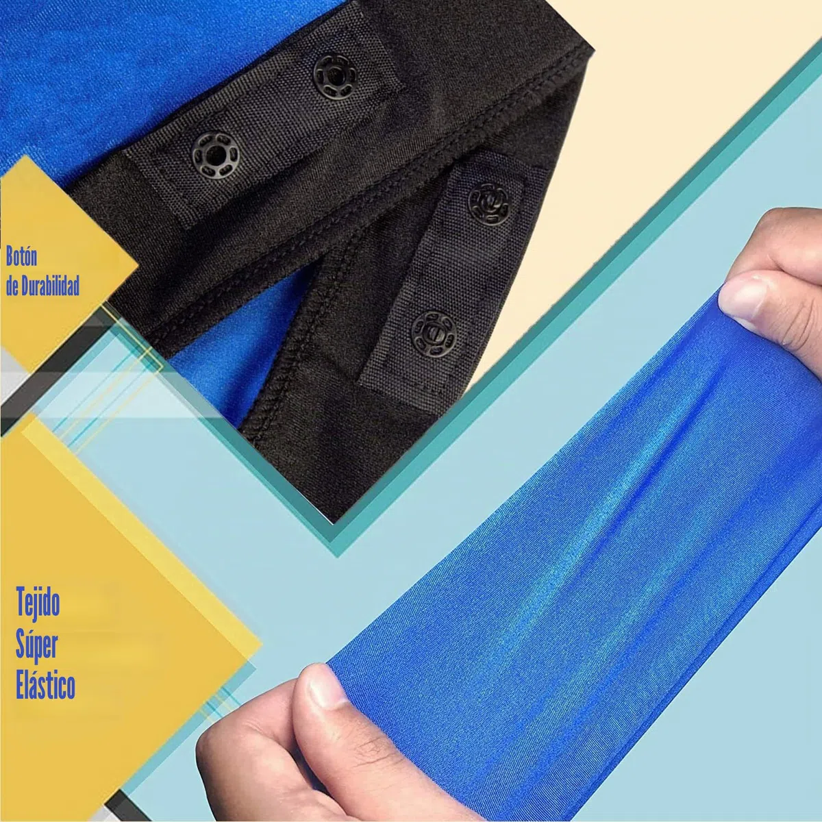 Calcetín sensorial corporal para niños, 47 x 27 pulgadas, calcetines elásticos para aliviar el estrés para niños con autismo y ansiedad (azul, M/114-137 cm)