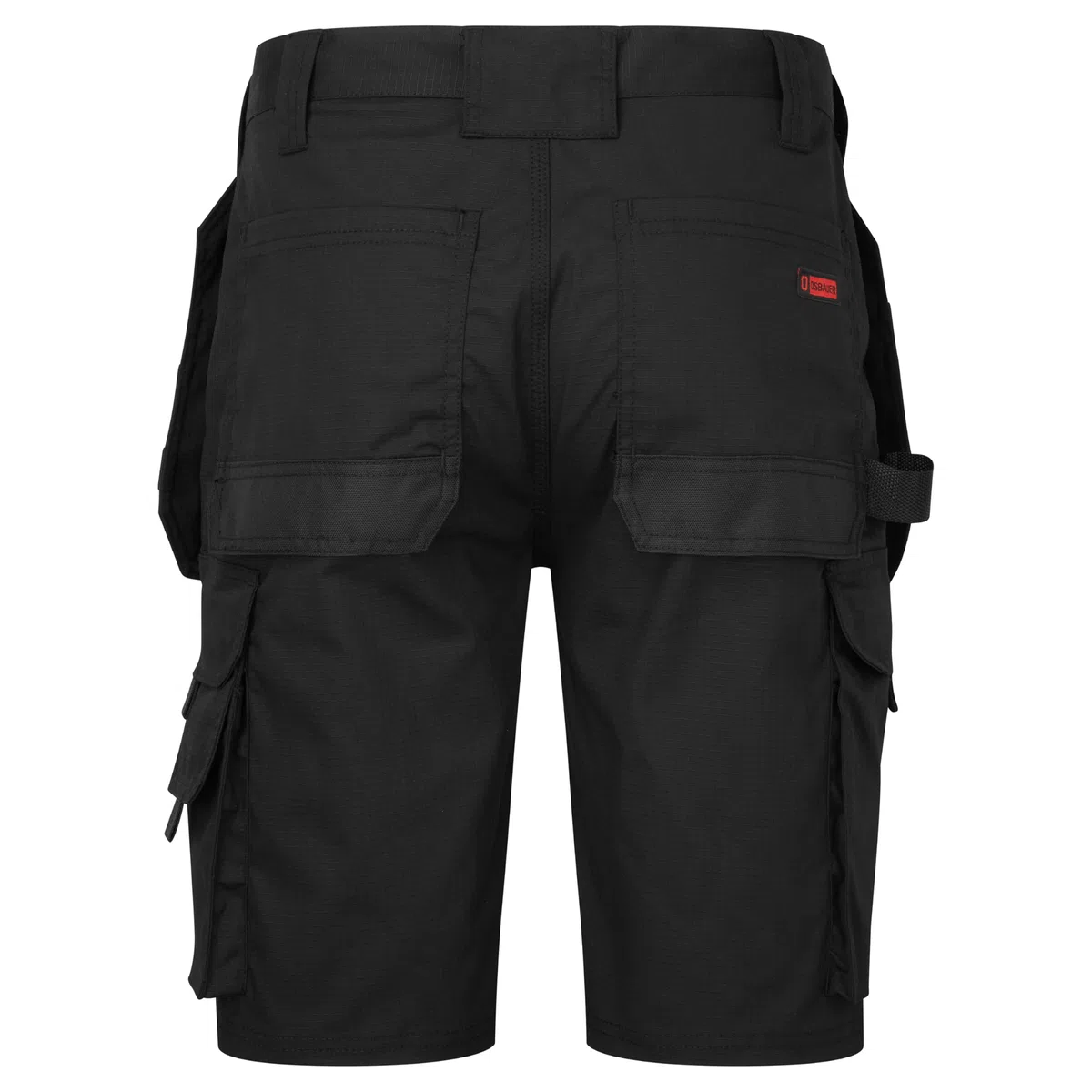 Pantalón Corto De Trabajo para Hombre - Slim Fit - Pantalón Cargo De Trabajo Tejido Ripstop Elástico Multibolsillos Cordura Cremallera YKK - Bevel Pro