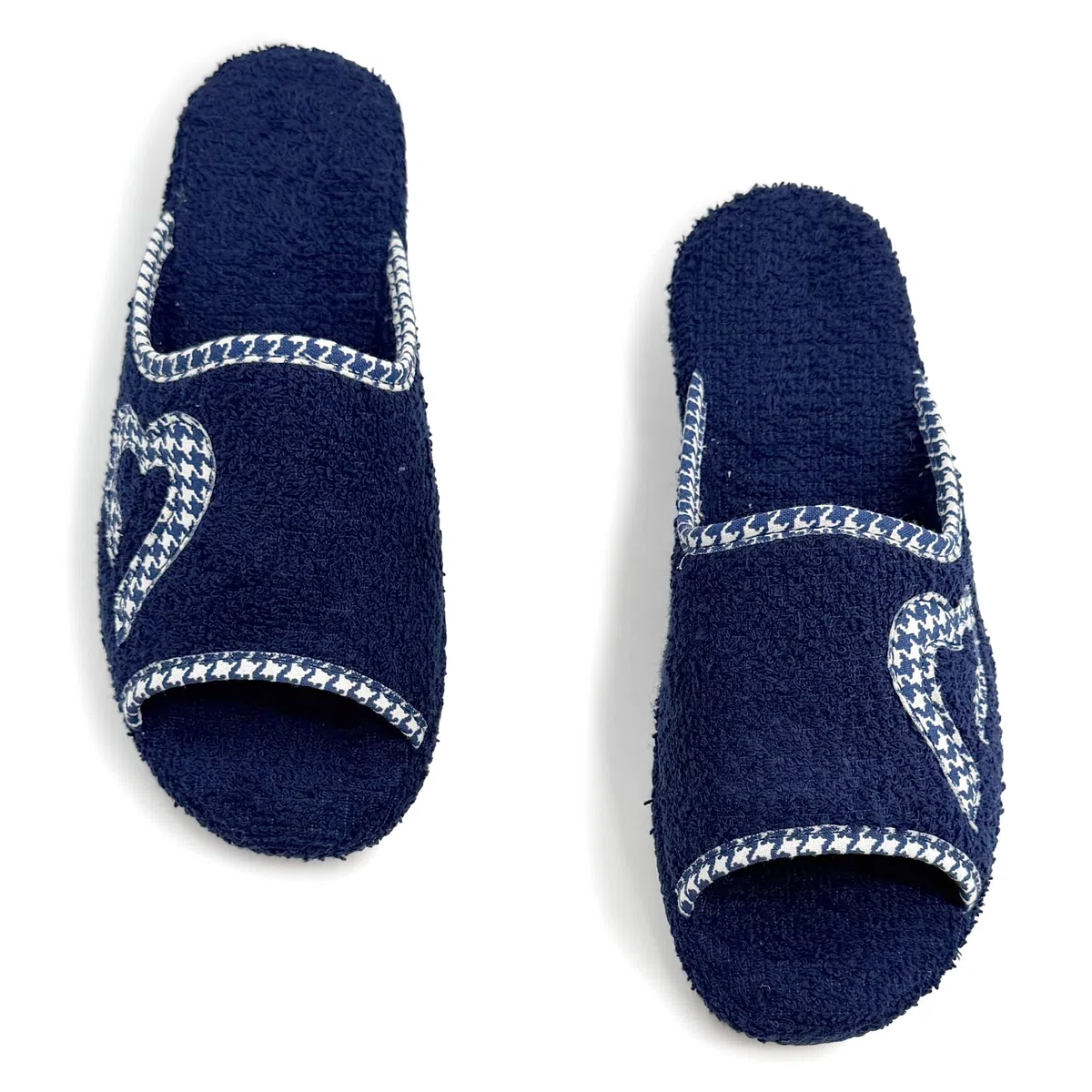 JOMIX Zapatillas Rizo Toalla Abierta Mujer Casa Chanclas Verano Cuña Baja Cómodas con Corazones para Señora Suela de Corcho Suave Ligeras