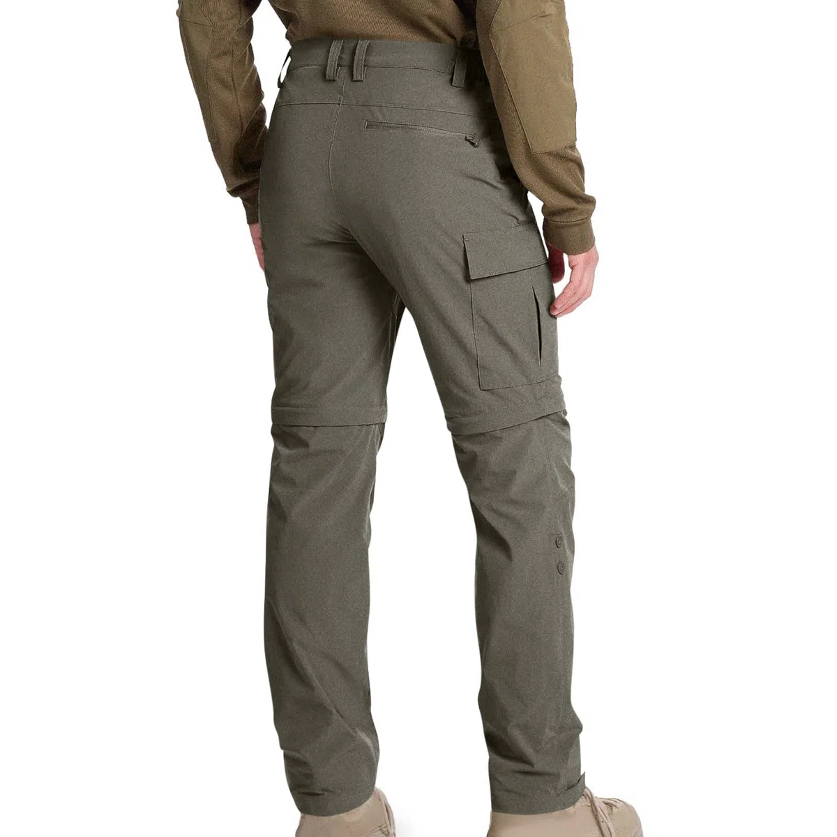 Pantalones de senderismo para hombre con cremallera off, pantalones cortos de montañismo, trekking, pantalones de verano, softshell, elásticos, pantalones cortos para senderismo, bicicleta holgada
