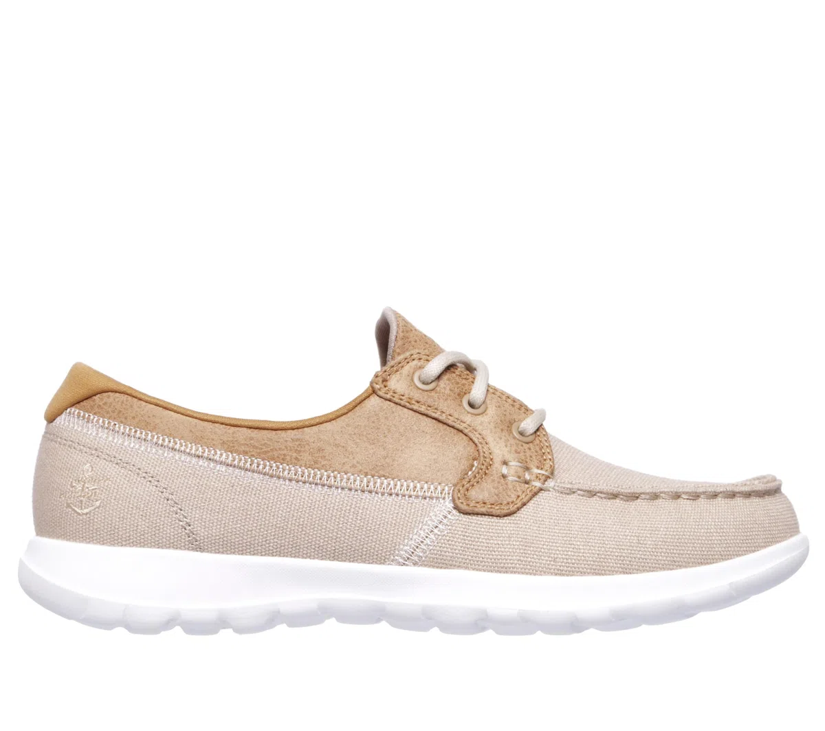 Skechers On-The Go Walk Lite-Coral, Botas Mujer, Natural, 37 EU Ancho