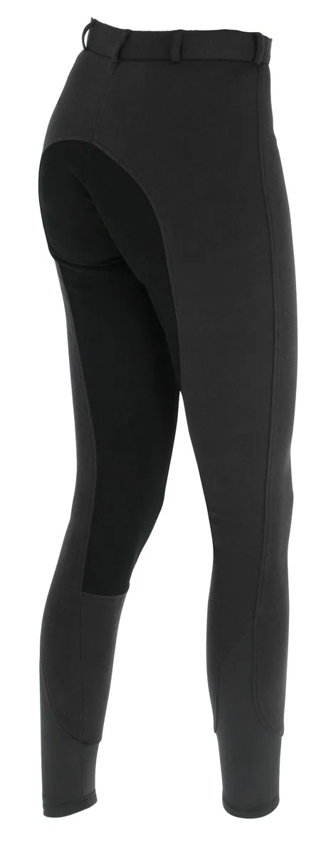 Covalliero Pantalones de Montar Economic, Pantalones para niños e Adolescentes, Talla 158, Negro, 90% algodón, niños, Adolescentes, elástico, Cinturilla elástica, Bolsillo con Cremallera