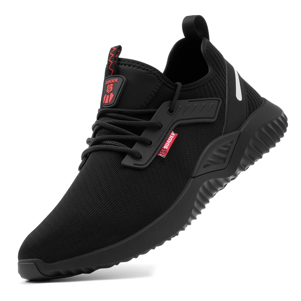 SUADEX Zapatos de Seguridad Hombre Mujer Calzado de Trabajo Ligeros Antideslizante Zapatillas de Seguridad Transpirablescon Punta de Acero EU36-48