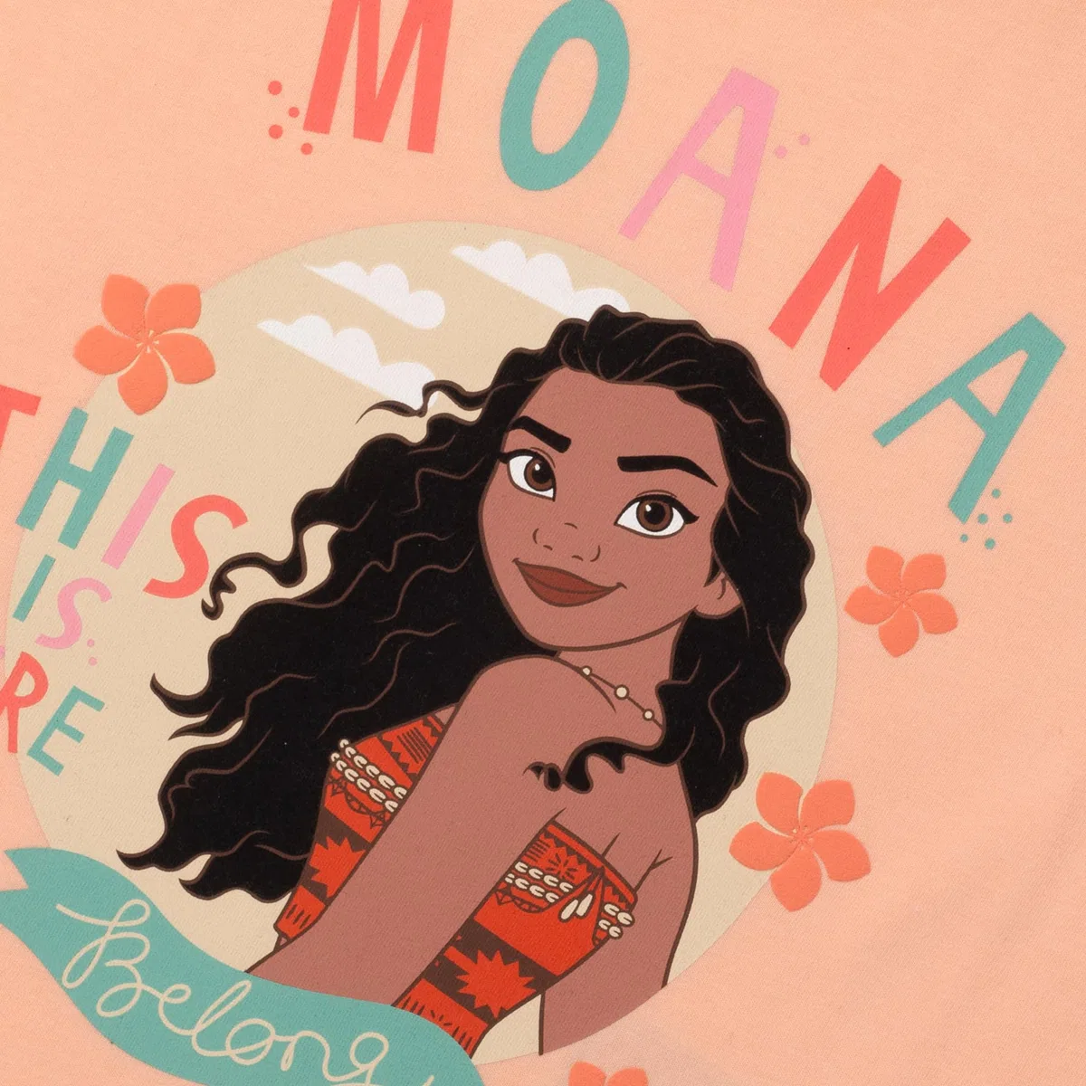 Disney Moana/Vaiana - Pijama de Manga Corta para Niños - 100% Algodón