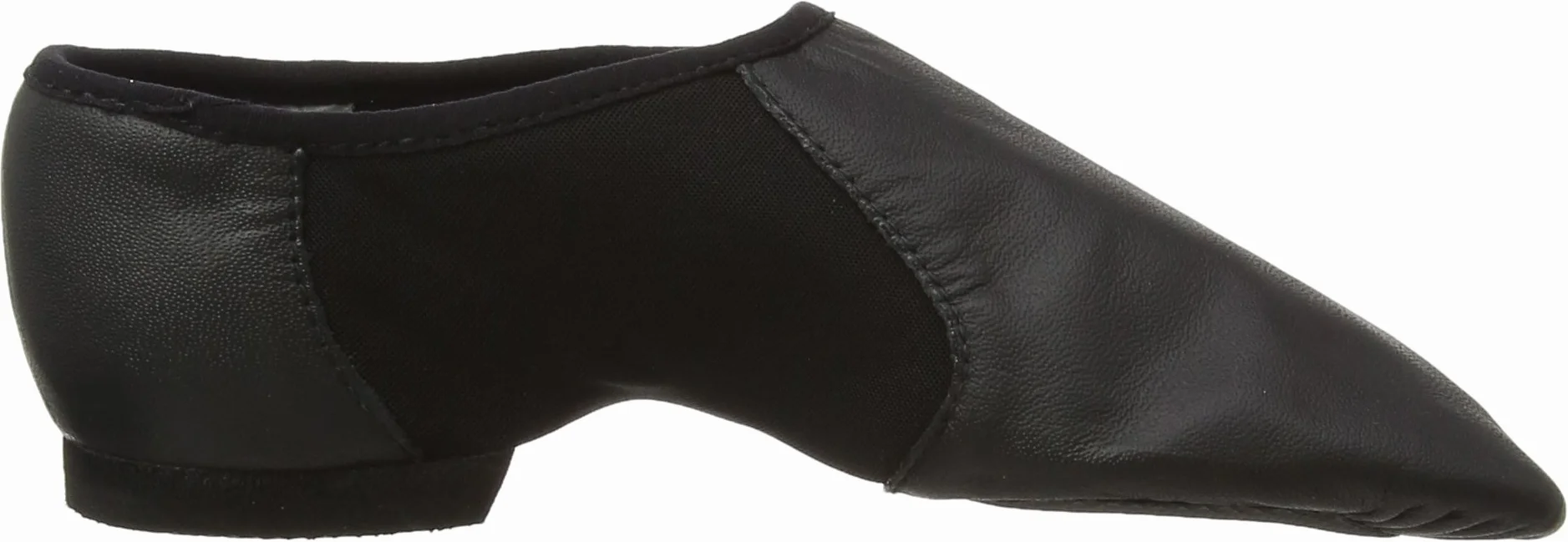Bloch Women's Neo-Flex Slip-On Leather Jazz Shoes Neoprene Slip-On Split Sole with EVA Forefoot and Heel Pads, High Durability, Superior Fit, Flexibility, Step Dancing