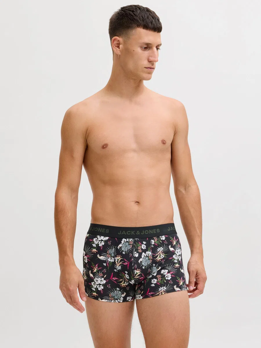 Jack & Jones Jacflower Micro Fiber 3 Pack Bóxer Hombre (Pack de 3)