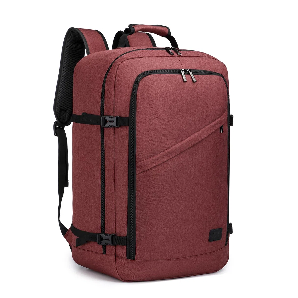 Kono Mochila Cabina 55x35x20cm Bolsa de Viaje Grande Bandolera Portátil 38L (Rojo)