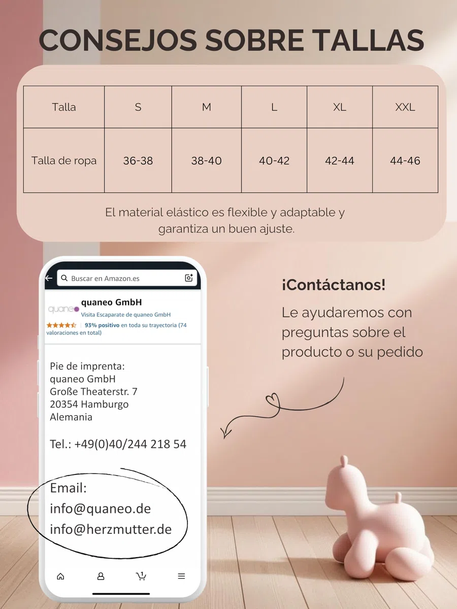 Herzmutter Camisón de Maternidad - Camisones de enfermería y Embarazo - Camisones de Maternidad del Hospital - Camisones para la Futura mamá – Flores–patrón–Tira–marítimo - 2800