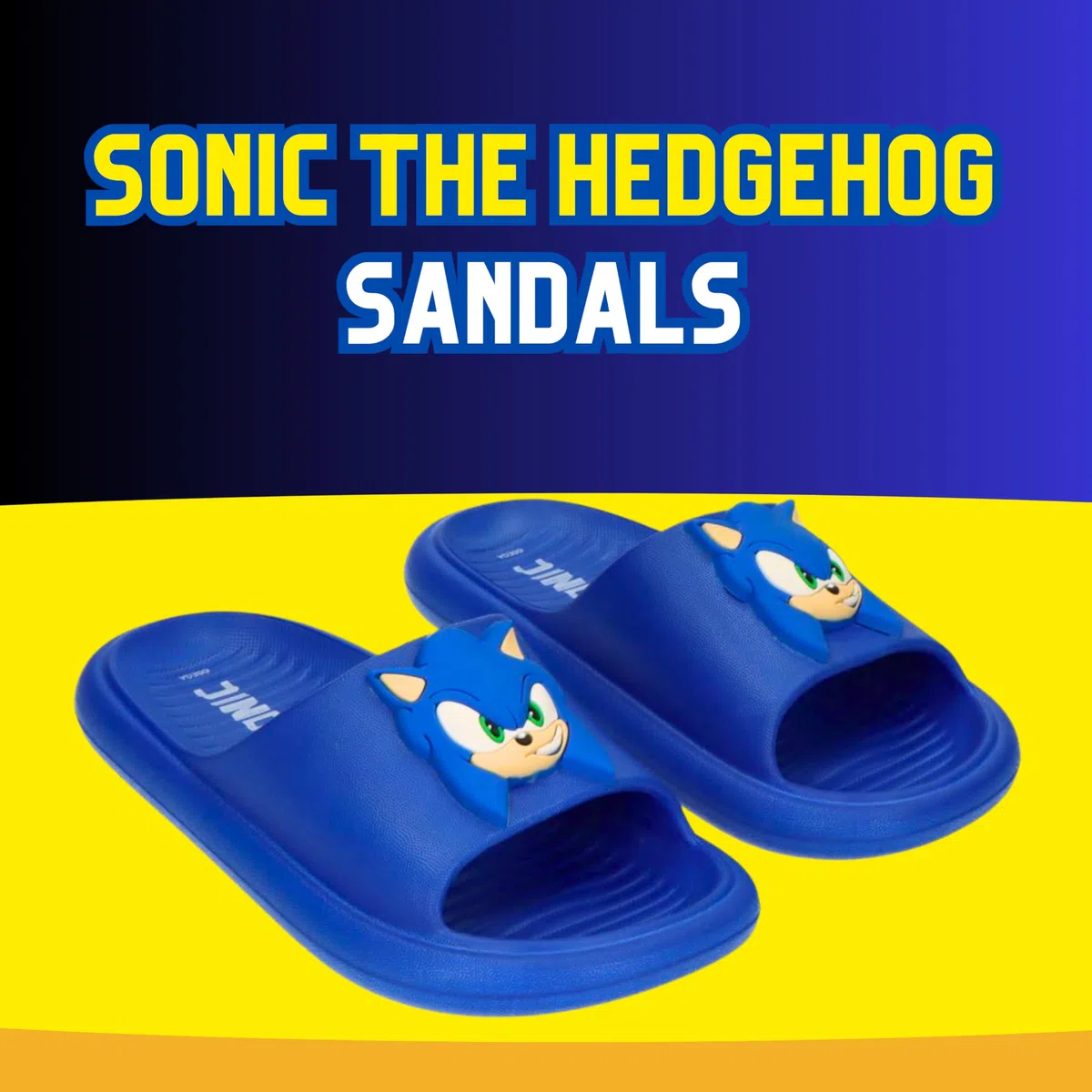 Sonic The Hedgehog Sandalias para Niños, Sandalias de Verano, Regalo Niños, Tallas EU 26 a 33