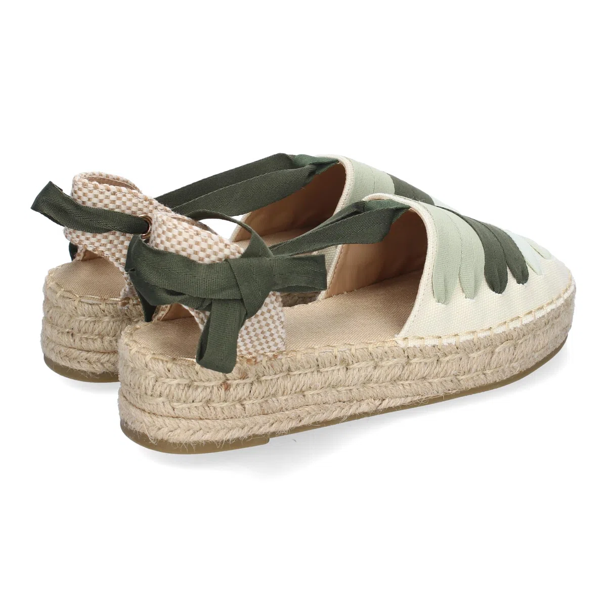 Alpargarta Plana Estilo Valenciana para Mujer, Comodas y Elegantes, Diseno Moderno con Cintas en la Pala Decorativas y Cierre de Cintas al Tobillo, Ideales para Primavera-Verano.