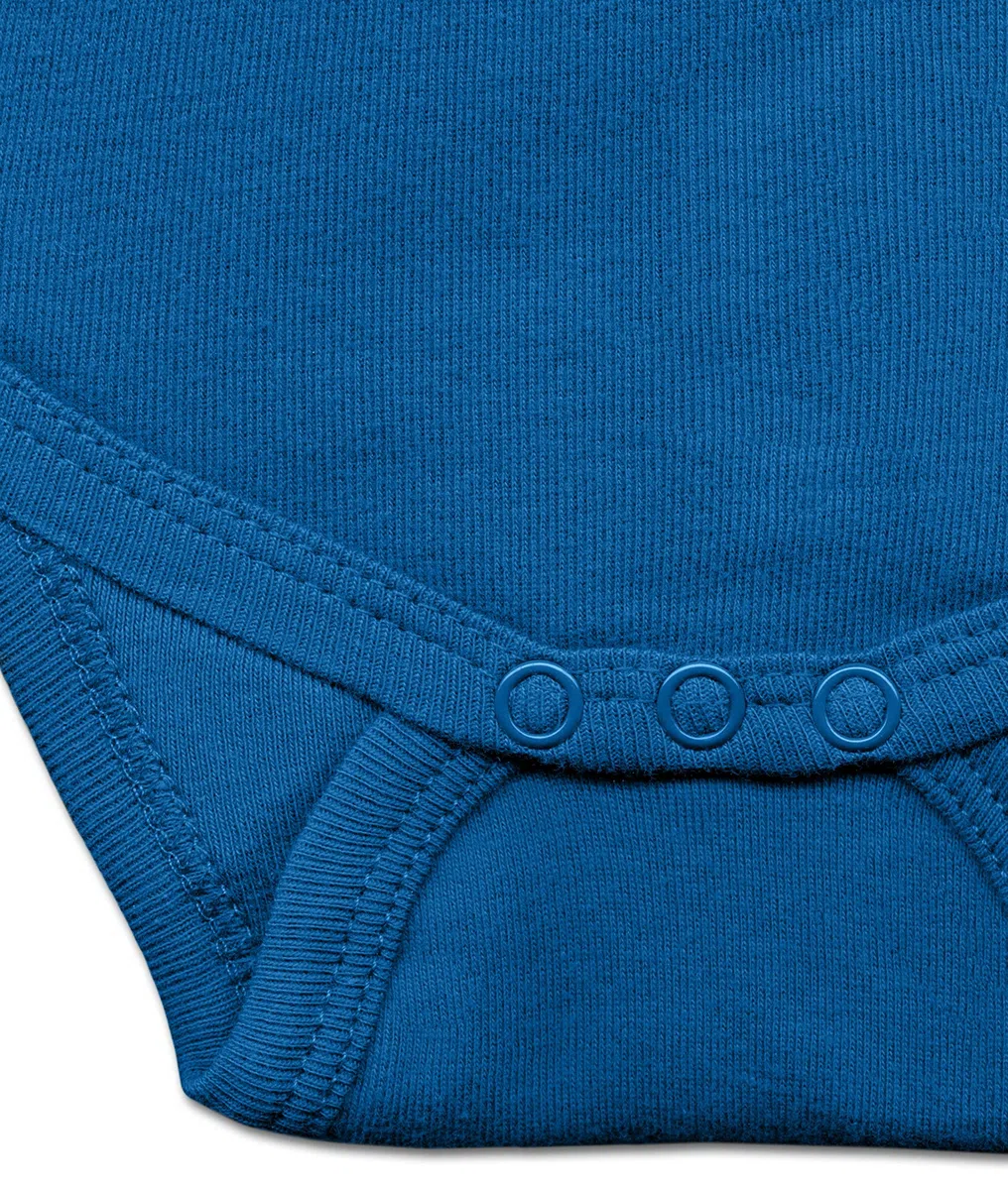 Logoshirt Barrio Sésamo - Monstruo de Las Galletas Cara Pelele para bebé - Body para bebé - Azul - Diseño Original con Licencia