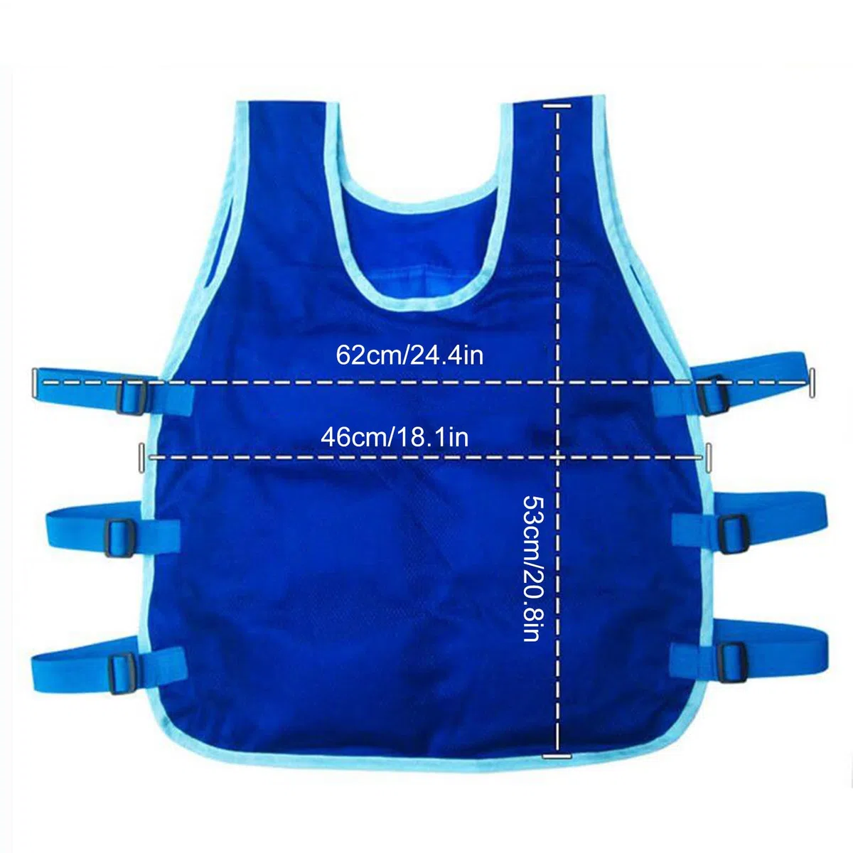 Chaleco Refrescante Verano, Chaleco de Enfriamiento por Hielo, Ropa Refrescante Transpirable con 12 Bolsas de Hielo, Resistente Calor, Enfriamiento Instantáneo, Ajustable, para Exteriores y Senderismo