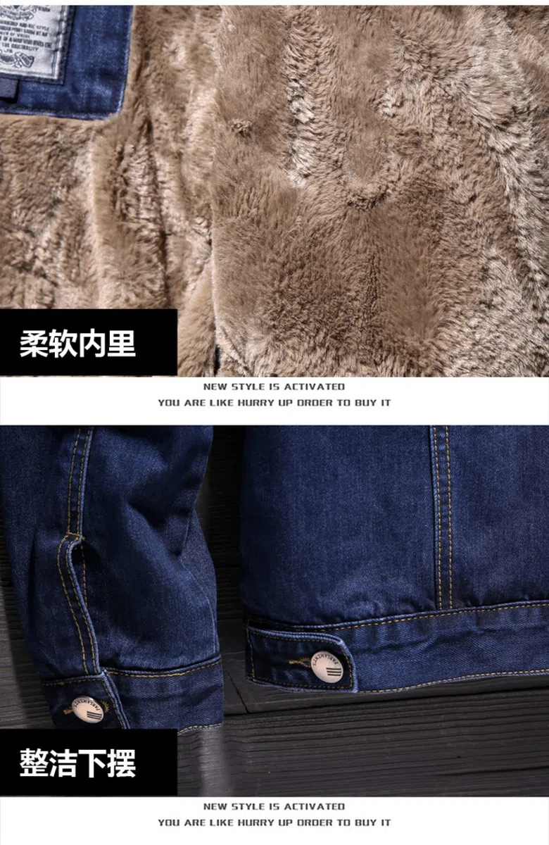 Chaqueta De Mezclilla Forrada para Hombre - Abrigo De Vaquero Occidental Sherpa De Invierno con Forro Polar, Mantiene Abrigado
