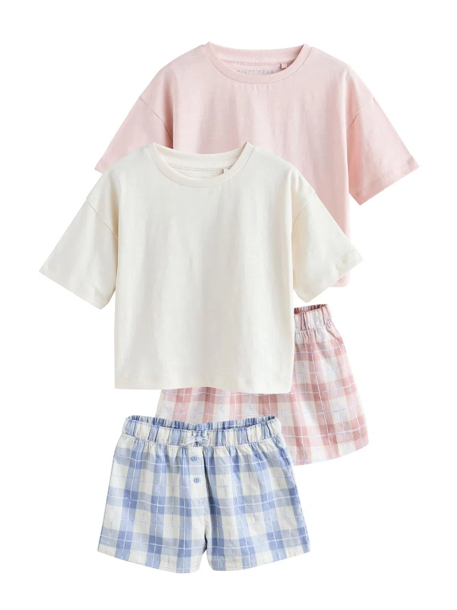 NEXT Niñas Pack de 2 Pijamas de pantalón Tejido