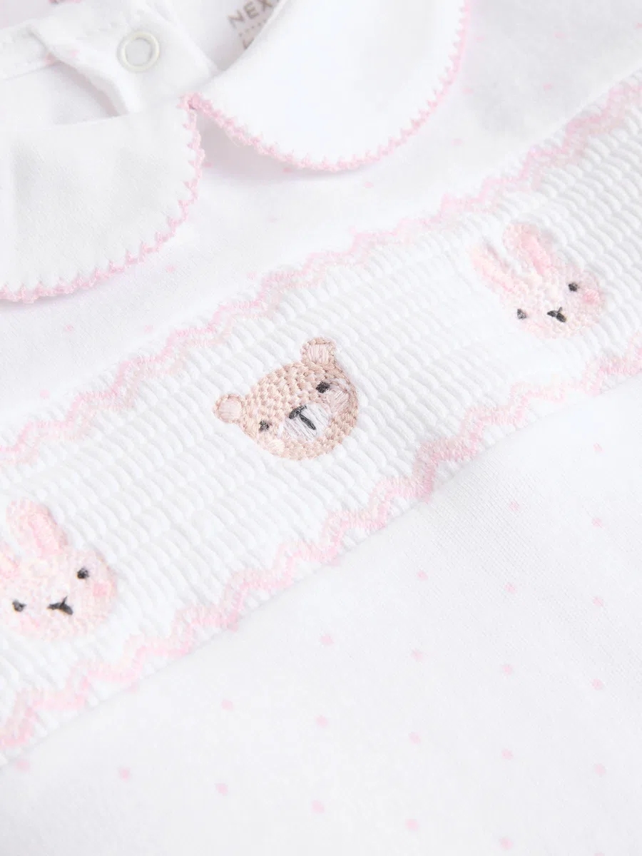 NEXT Bebés niña Pack de 3 Pijamas Tipo Pelele con Cuello para bebé