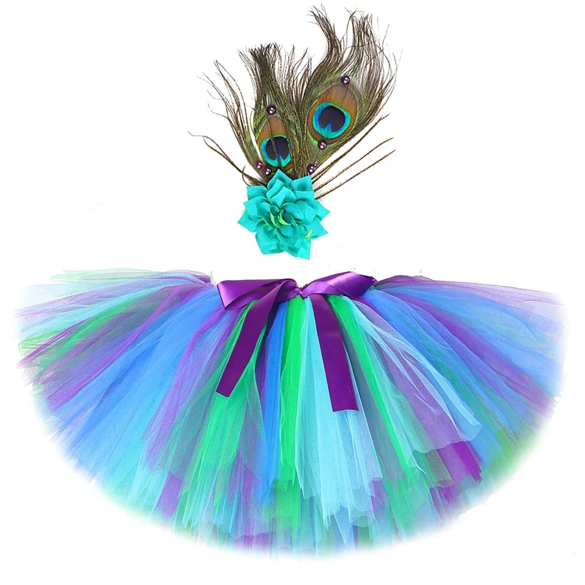 Falda Tutu Falda tutú for niñas, Traje de tutú de Ballet Esponjoso for niños, Disfraces de cumpleaños, Vestido de Fiesta de Princesa para Baile,Cumpleaños,Fiesta(Only Skirt,14T)