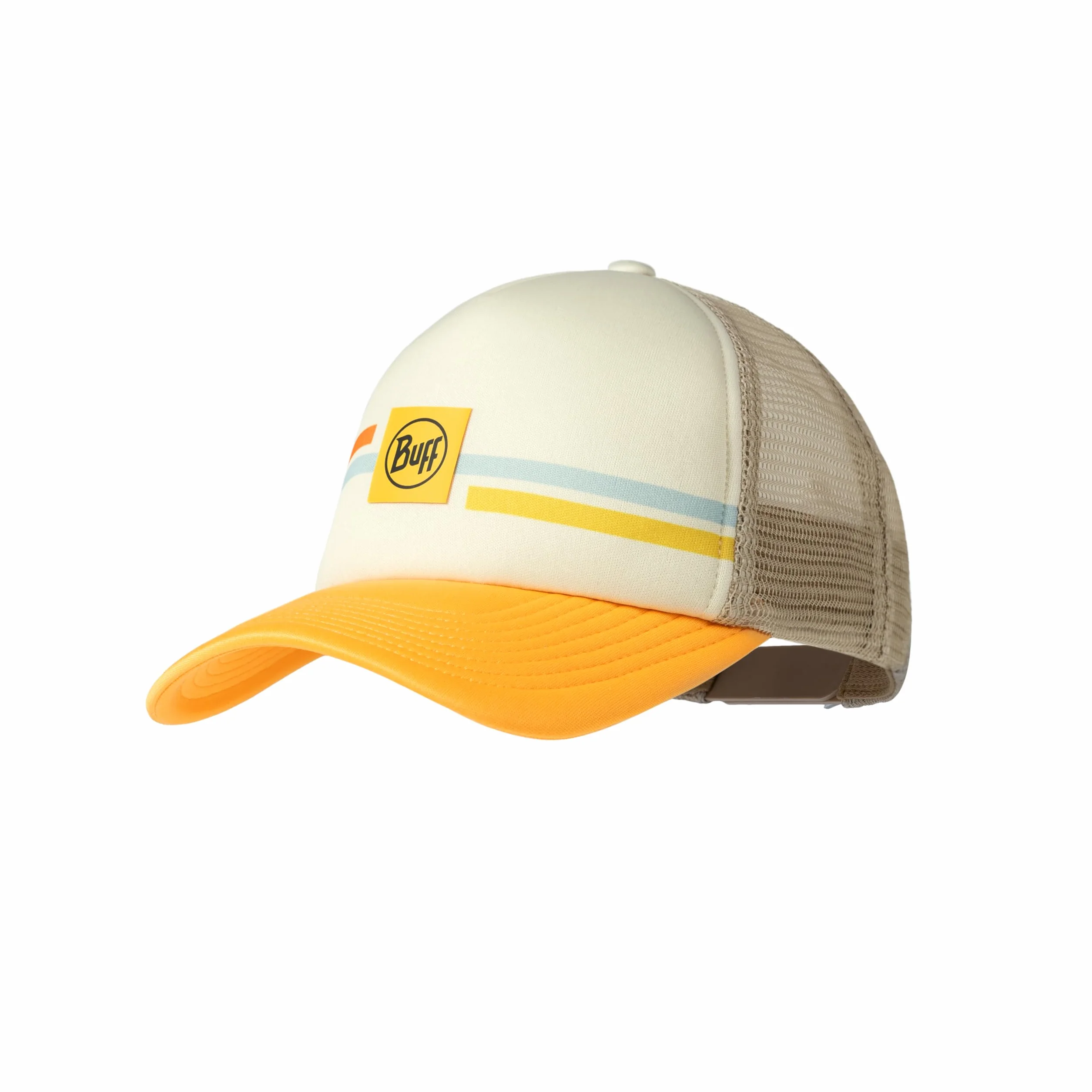 Buff®| Gorra Trucker Niño Niña Ajustable, Comoda, Transpirable, Calidad, Moderna, Aire Libre, Talla Única, Amarillo