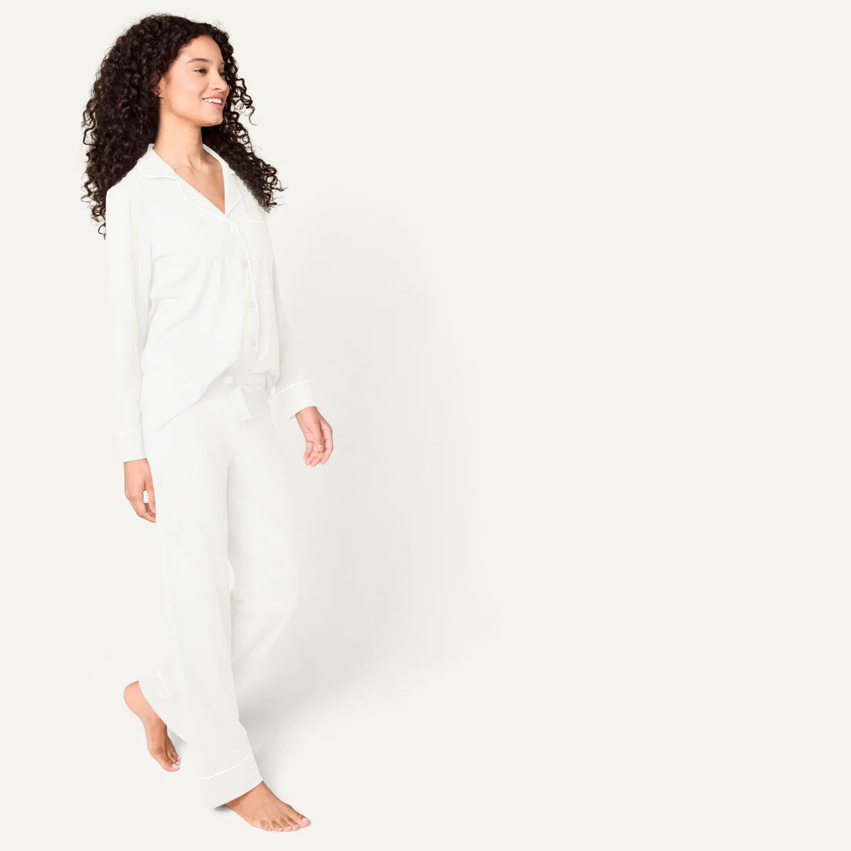 Amazon Essentials Conjunto de Pija con Camisa de Manga Larga y Pantalón Largo en Modal y Algodón Mujer