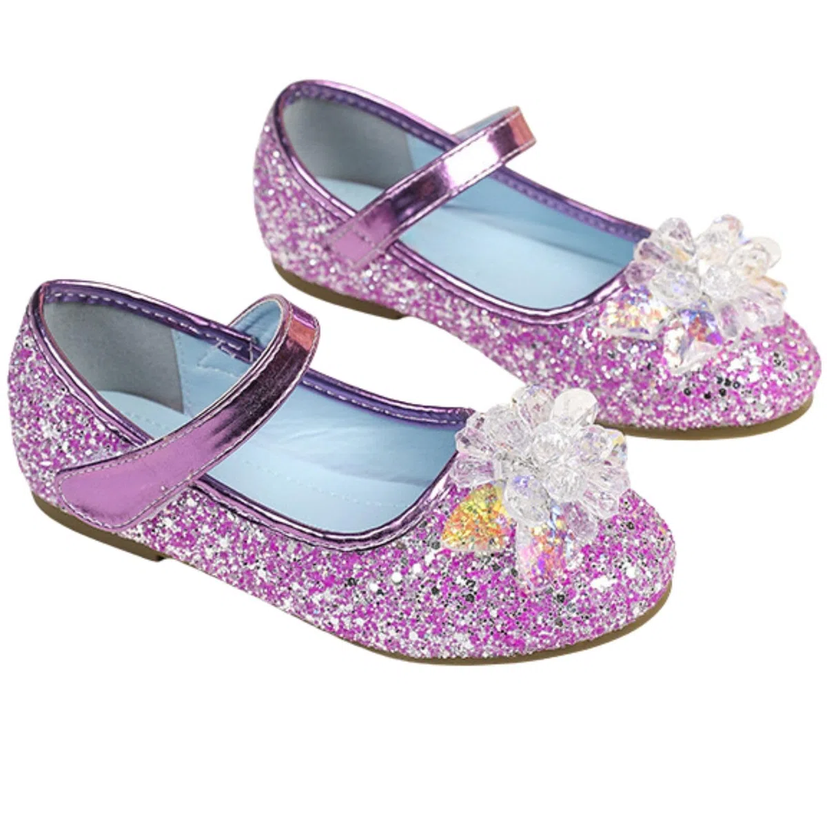 Zapatos de Princesa Elsa para niñas, Bailarinas Disfraces Infantiles para Fiestas, espectáculos y Boda
