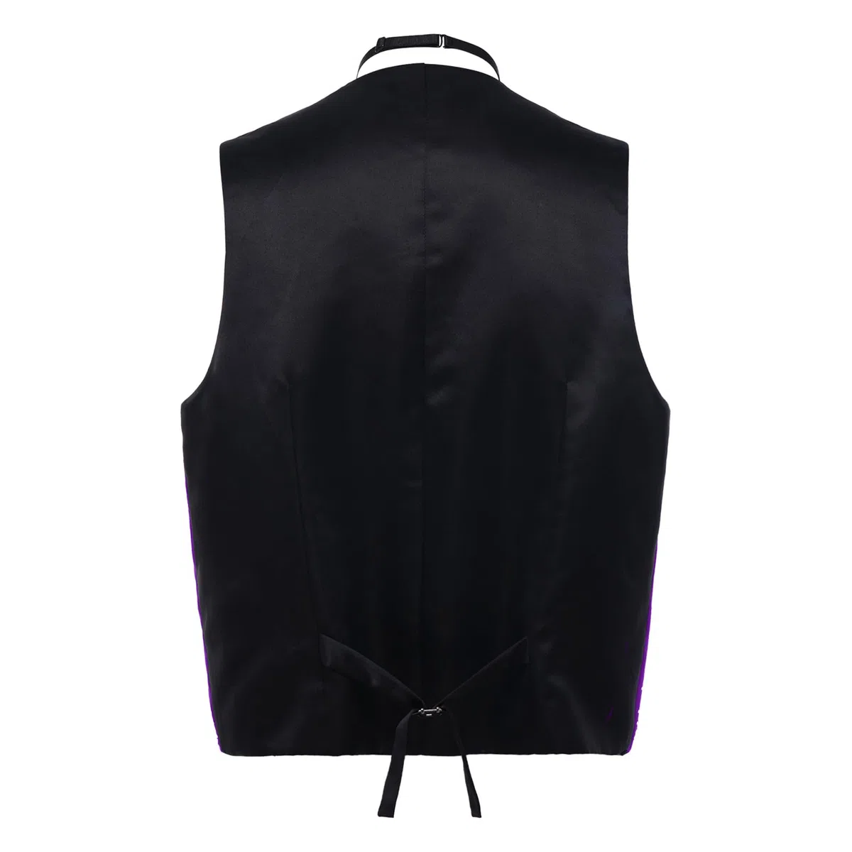 Chaleco Traje Hombre con Lentejuelas para La Actuación La Fiesta Boda Escote En V Sin Mangas Blazer Club