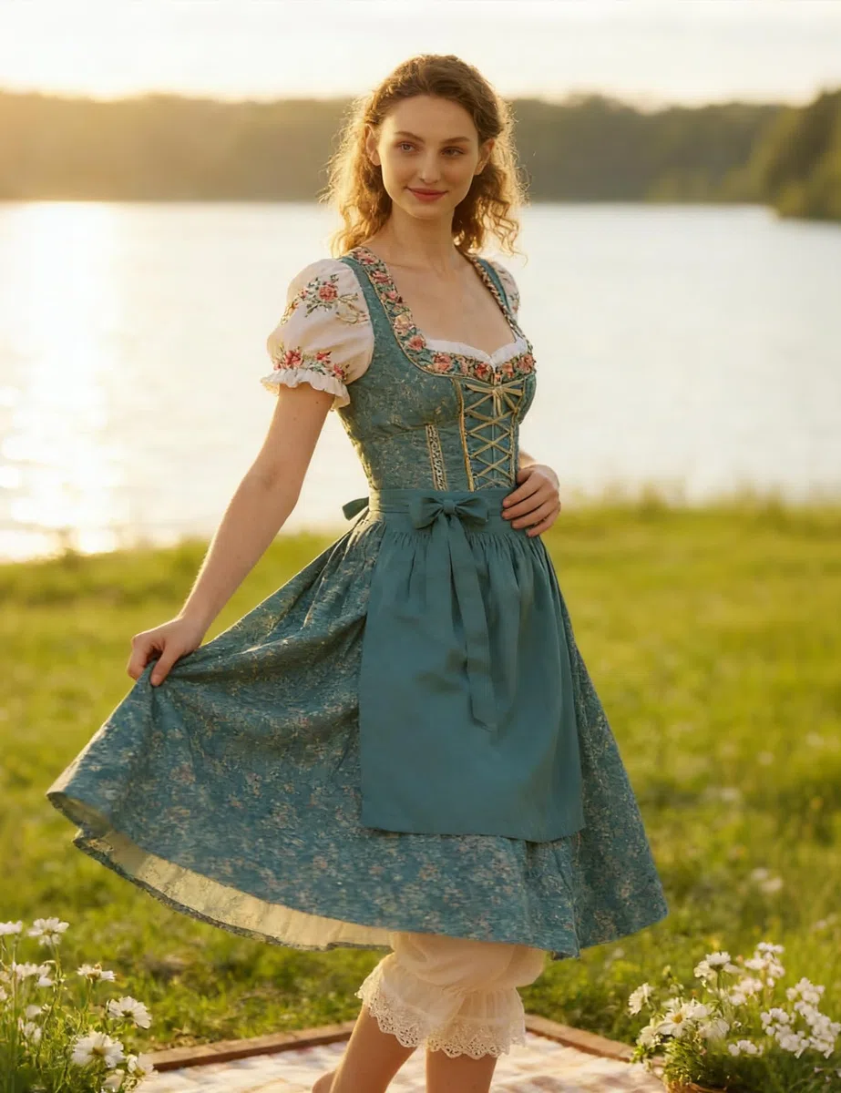 BEAUTELICATE Victoriana Bloomers Lolita Pumpkin Pantalones de Enagua Algodón con Encaje Cortos para Falda Vestido