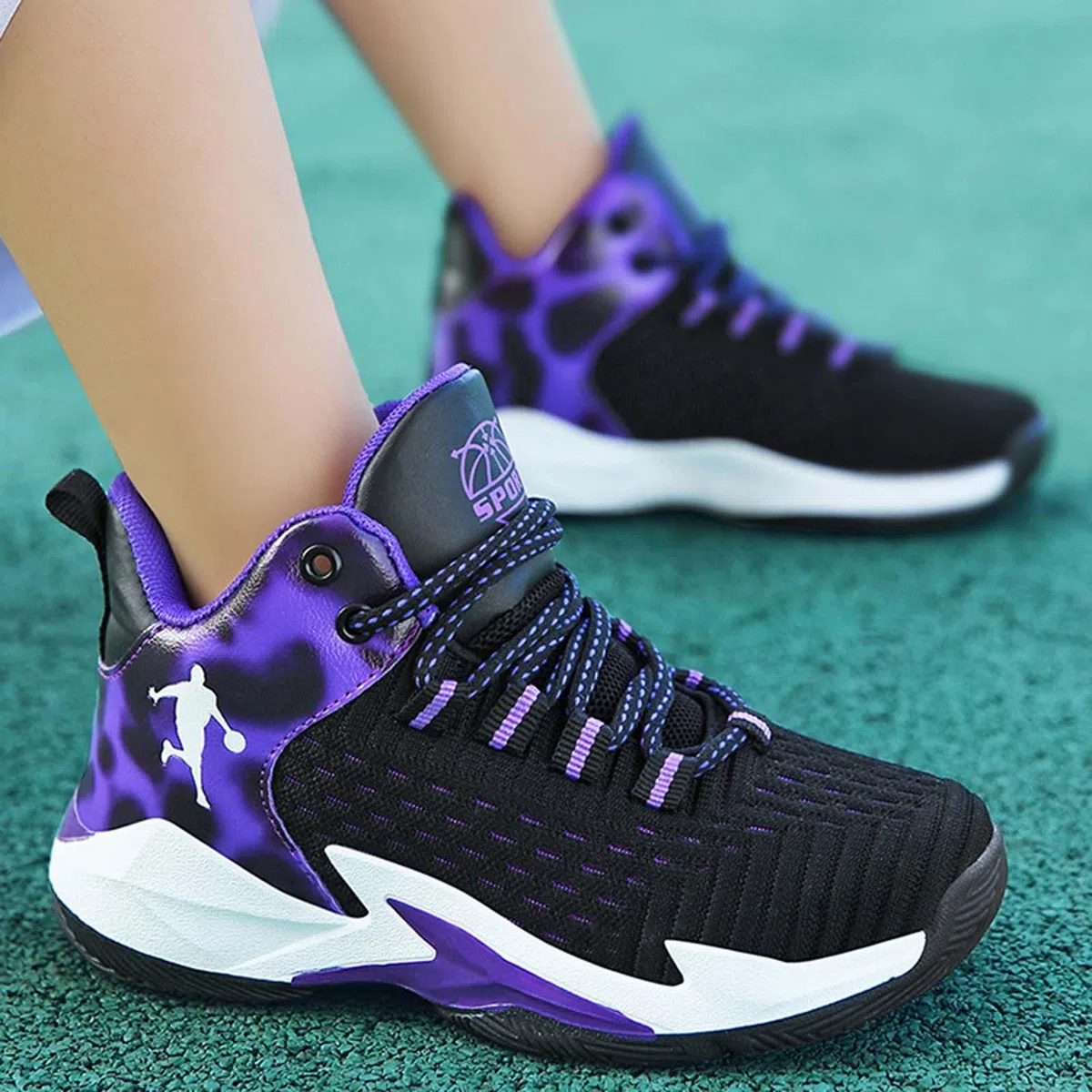 Genérico Zapatillas Niño 27 - Zapatillas De Baloncesto Ligeras Y Transpirables para Niños Y Jóvenes Calzado Deportivo Informal para Correr Cómodo Y Duradero