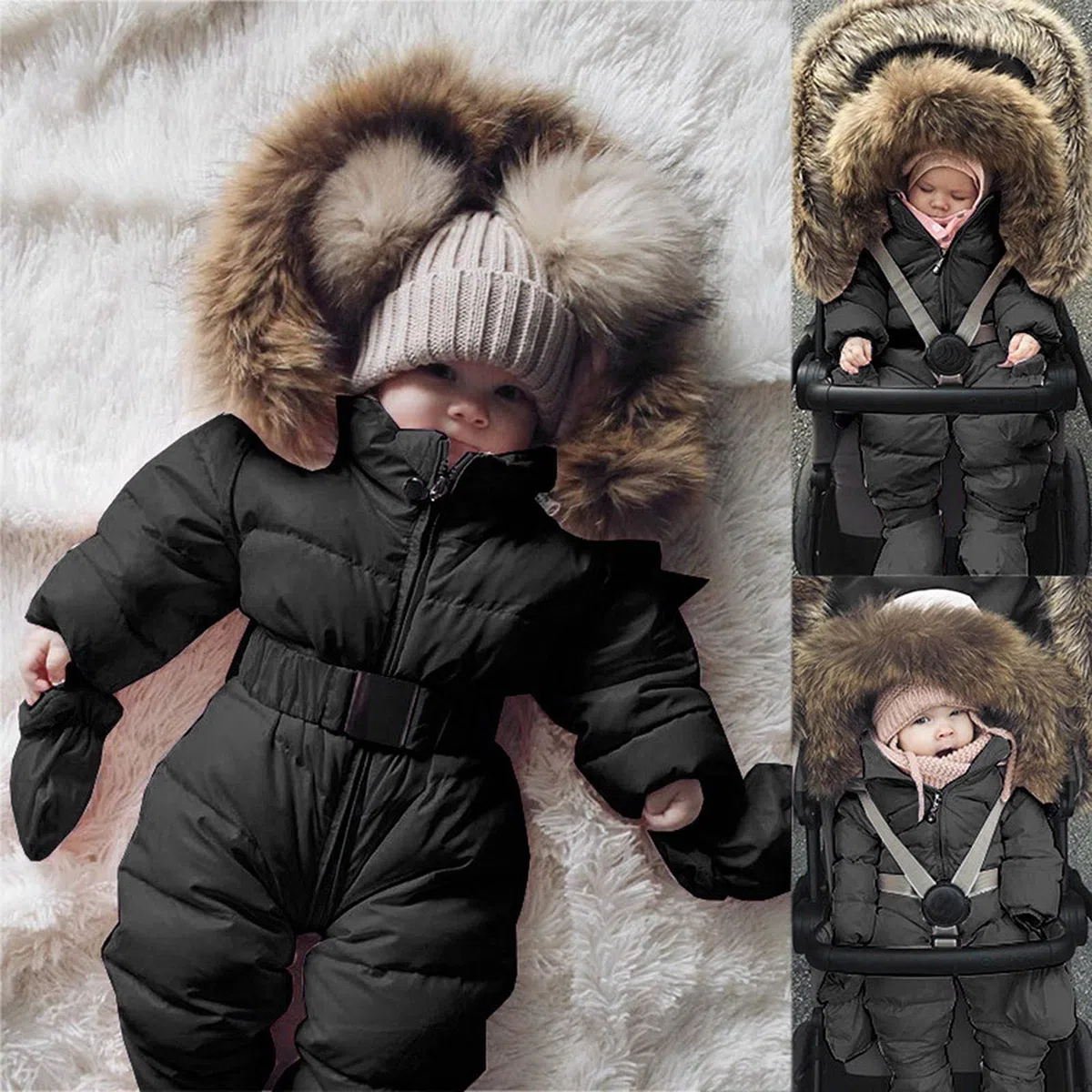 Generisch 2026 Con Traje De Nieve Infantil Chaquetas Abrigo Bebé Mono Cálido Ropa Exterior Chaqueta