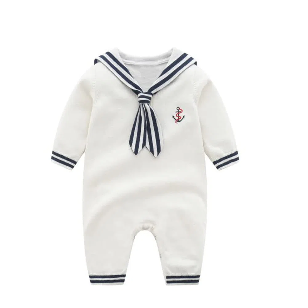 Mud Kingdom Boutique Suéter náutico para bebé niño a rayas