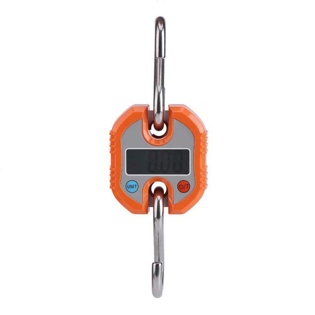 Báscula digital colgante, 150 kg / 50 báscula de grúa portátil LCD Gancho electrónico digital Básculas colgantes Balanza de pesaje en bucle para el hogar, granja, caza, mercado de alimentos,