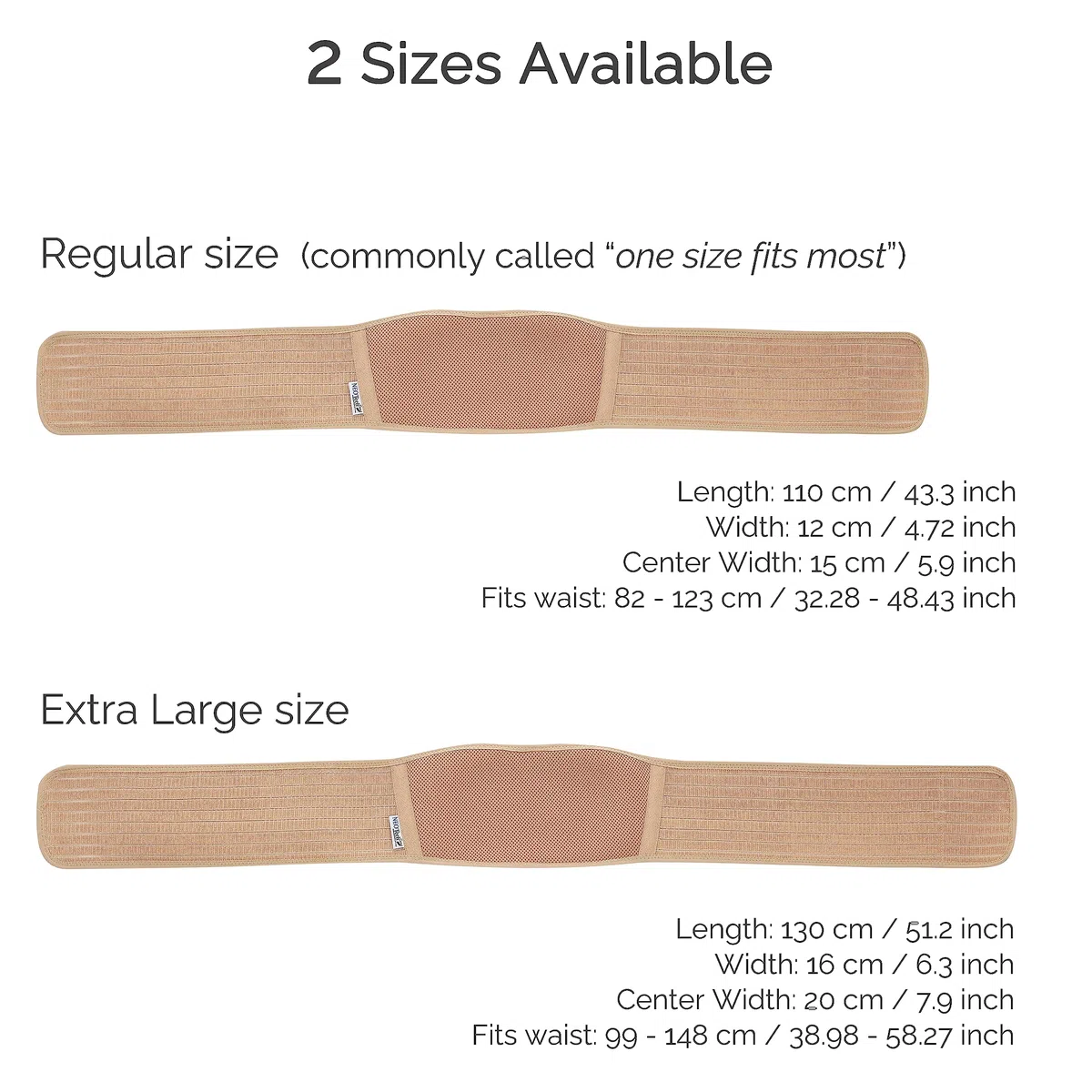 NEOtech Care Cinturón de Maternidad Ajustable - Faja Abdominal Ligera y Transpirable para Embarazadas (Beige, Talla normal)