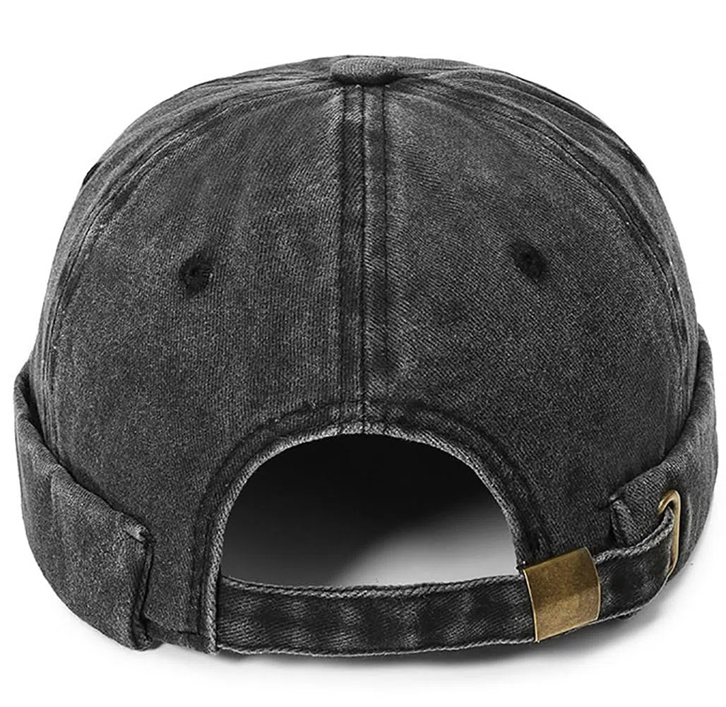 Initlove Docker - Gorro de marinero para hombre, estilo vintage, sin ala