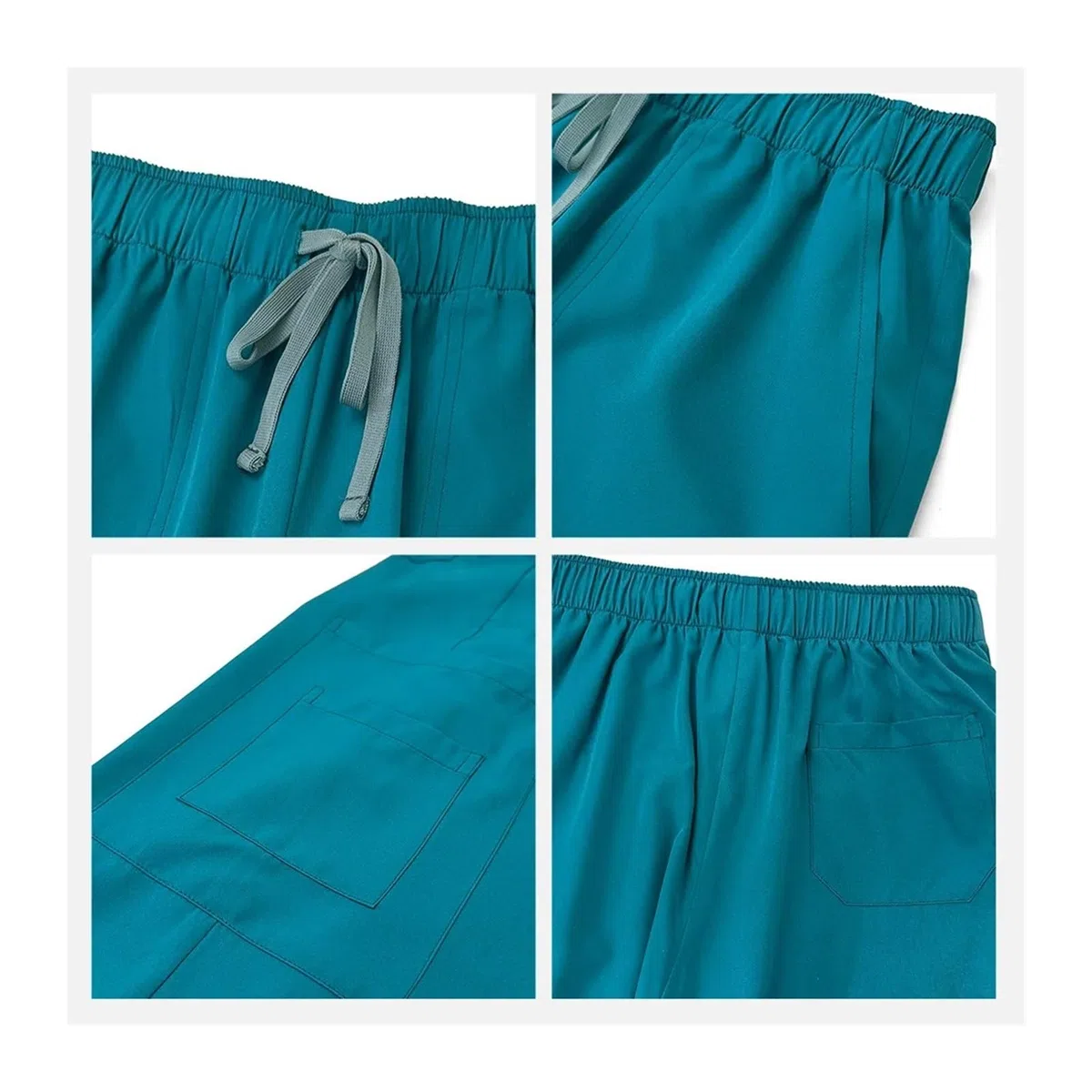 Monos Médicos Conjuntos de Uniformes médicos for Mujeres y Hombres, Camisetas, Pantalones, Ropa de Trabajo for clínicas dentales y Salones de Belleza(Wine Red,XXL)