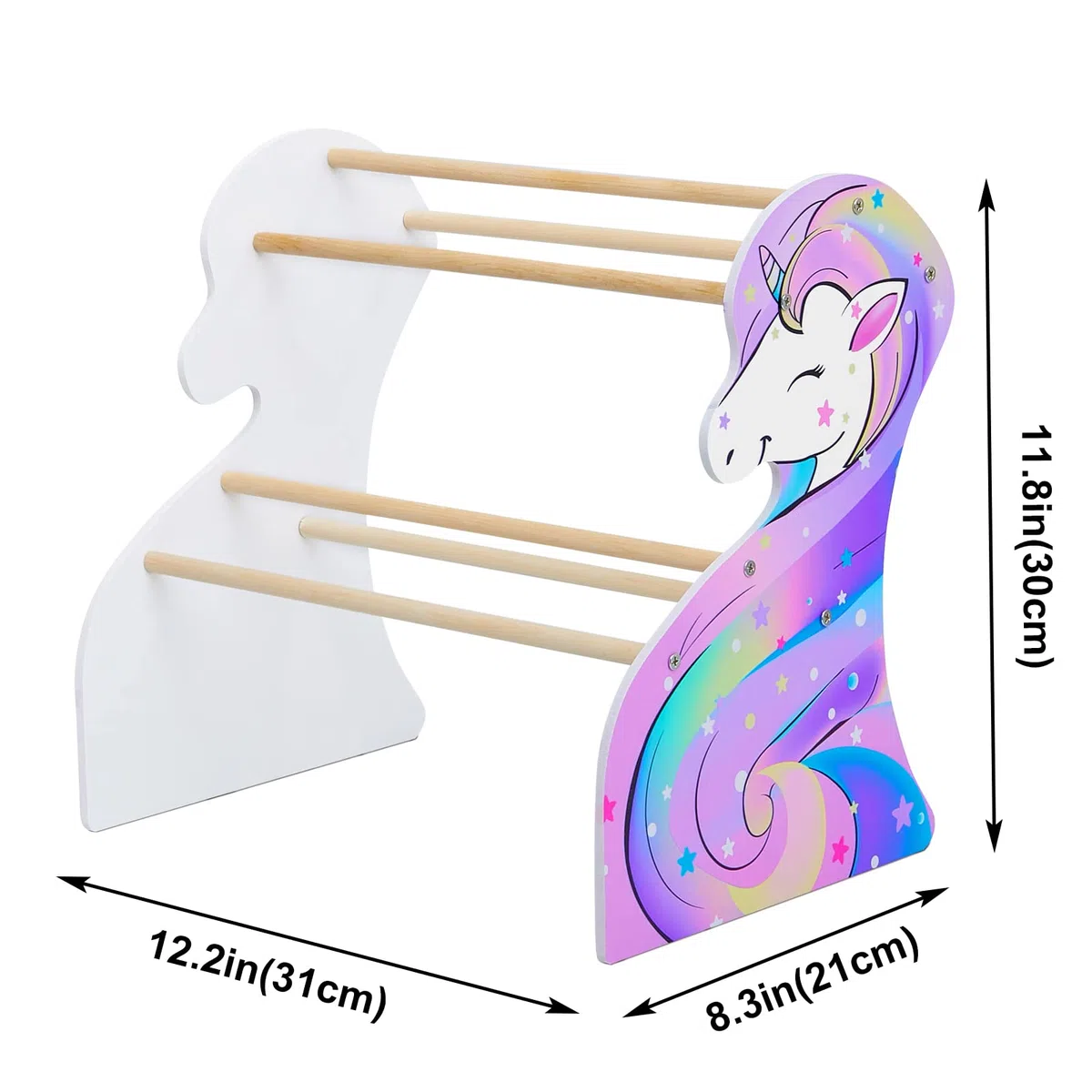 Basumee Escaparate Double Layer para Diadema - Soporte y Organizador de Aro para el Pelo para Niñas