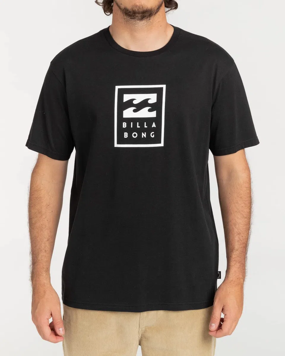 Billabong Unity Stacked - Camiseta de Manga Corta para Hombre