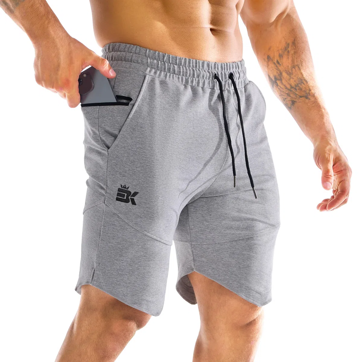 ZENWILL Zipslim Pantalones Cortos Deporte Hombre Pantalón Corto Running Cremallera Bolsillo Short Entrenamiento Gimnasio