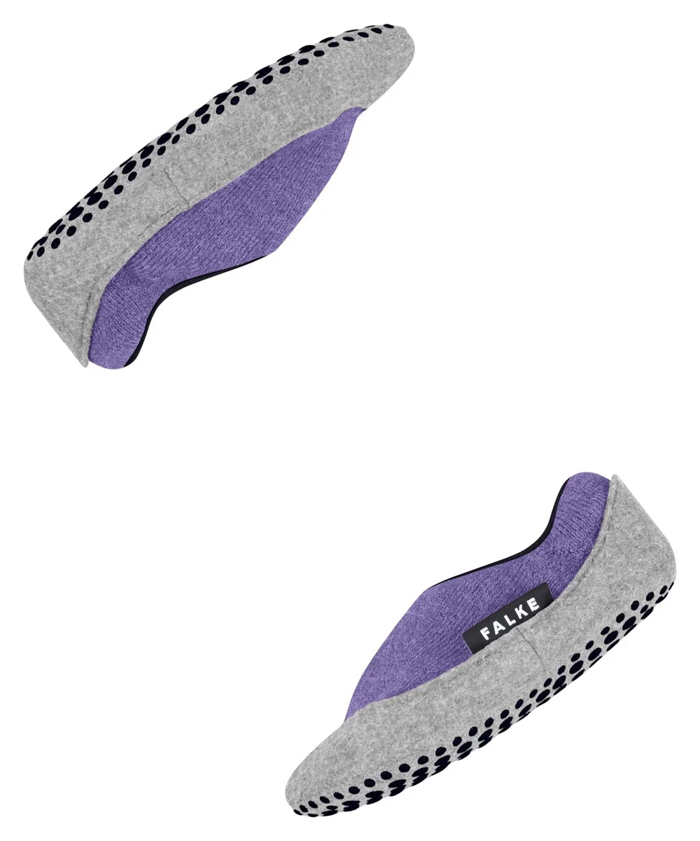 FALKE unisex niños Cosy Slipper calcetín pantufla antideslizante nubs impreso en suela agarre mejorado caliente interior de felpa transpirable regulación del clima antiolores lana 1 par