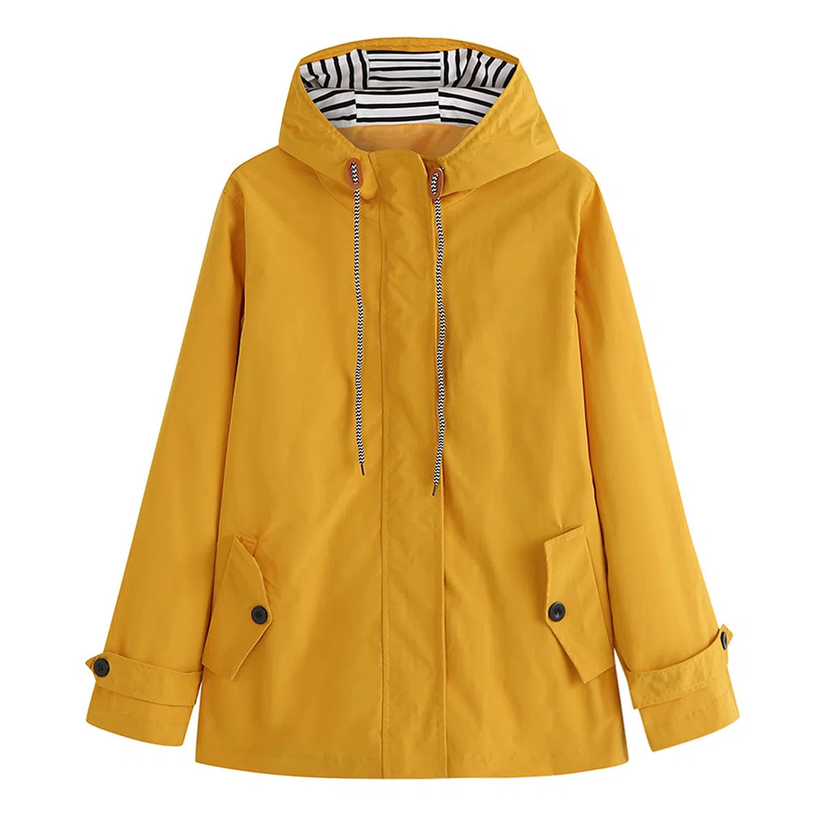Chubasquero para mujer, impermeable, a prueba de viento, funcional, tallas grandes, negra, softshell, amarilla, entretiempo, chaqueta ligera con capucha para primavera, otoño, para senderismo