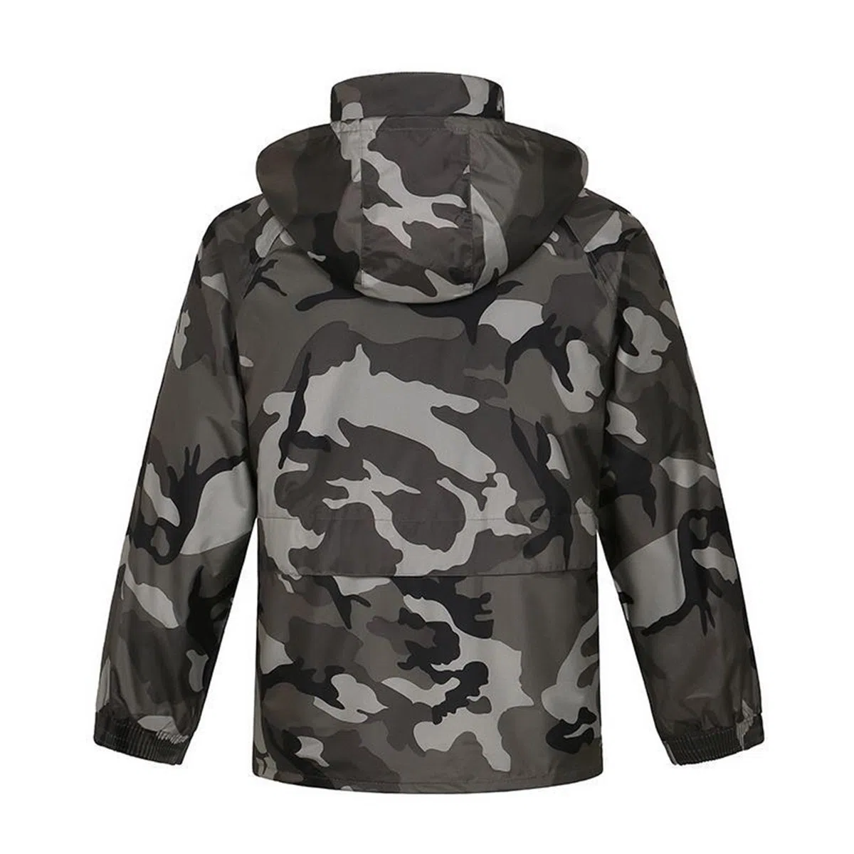 Traje de lluvia para bicicleta para hombre y mujer, resistente al agua, chubasquero y pantalones de lluvia, juego de dos piezas, traje de pesca de camuflaje, a prueba de viento, traje de
