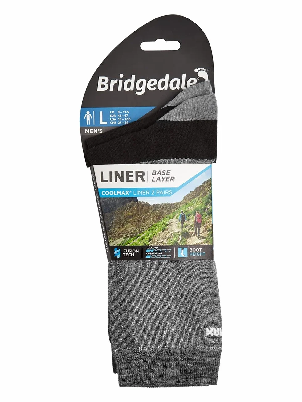 Bridgedale Coolmax Liner Calcetines Hombre (Pack de 1)