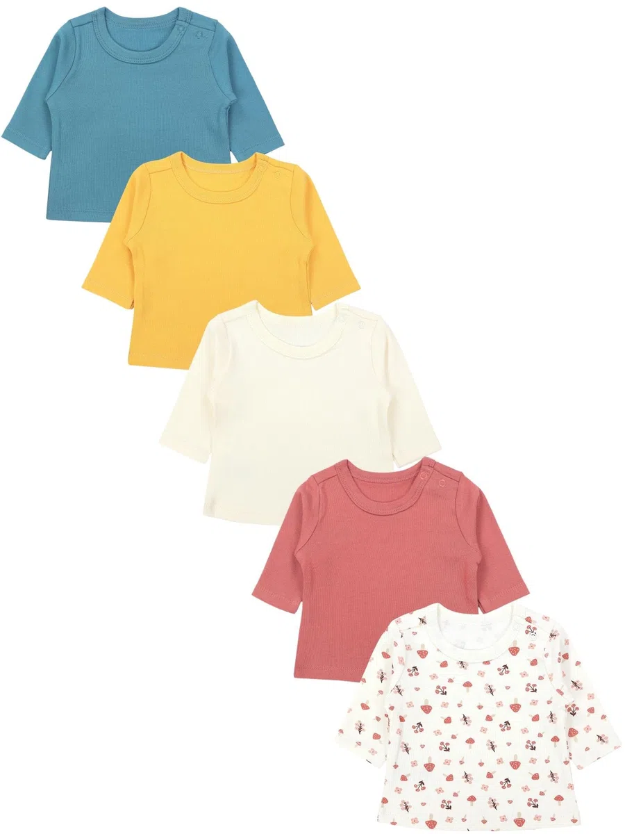 TupTam Camiseta de Manga Larga para bebé niña Set de 5