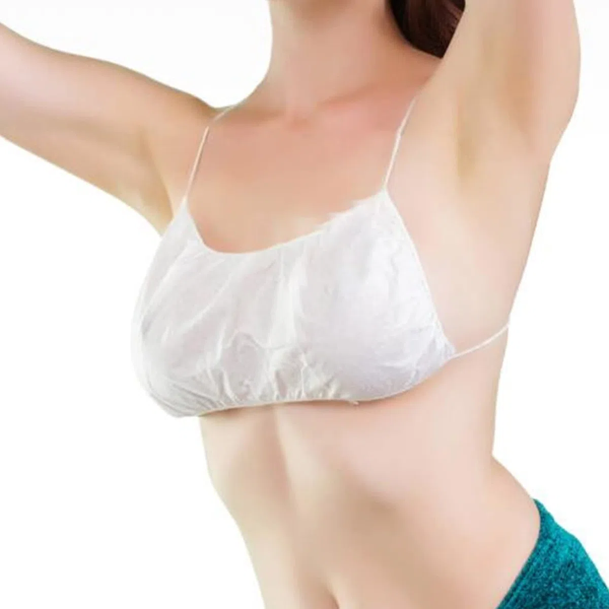 Syfunlv 50 brasieres desechables, súper suaves, de alta calidad, de tela no tejida, para mujeres, para spa, masaje, depilación, viajes, maternidad, hospital, viajes, playa, vacaciones, emergencia