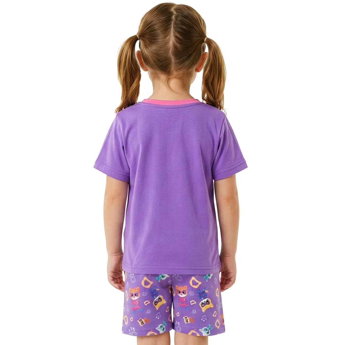Disney SuperKitties Pijamas Niña, Pijama Chica de Manga Larga, Adorables Conjuntos de Pijama Niña