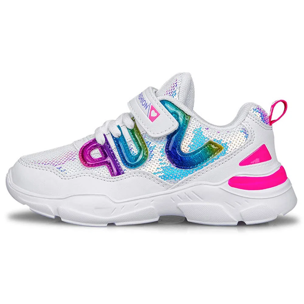 Zapatillas con Lentejuelas Niña Zapatos de Gimnasia para Caminar Ligero Trainers Kids