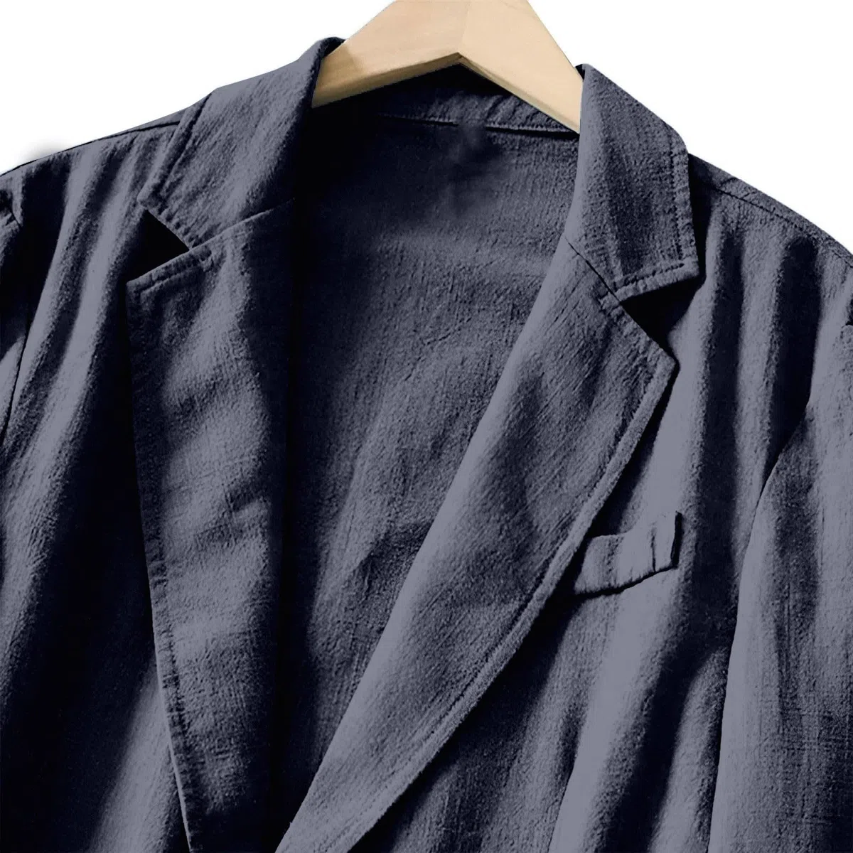 Chaqueta de lino ligero para hombre deportiva chaqueta deportiva de verano blazer de algodón cuello vuelto botones chaquetas de negocios cómodos trajes tops traje chaquetas deportivas abrigo elegante