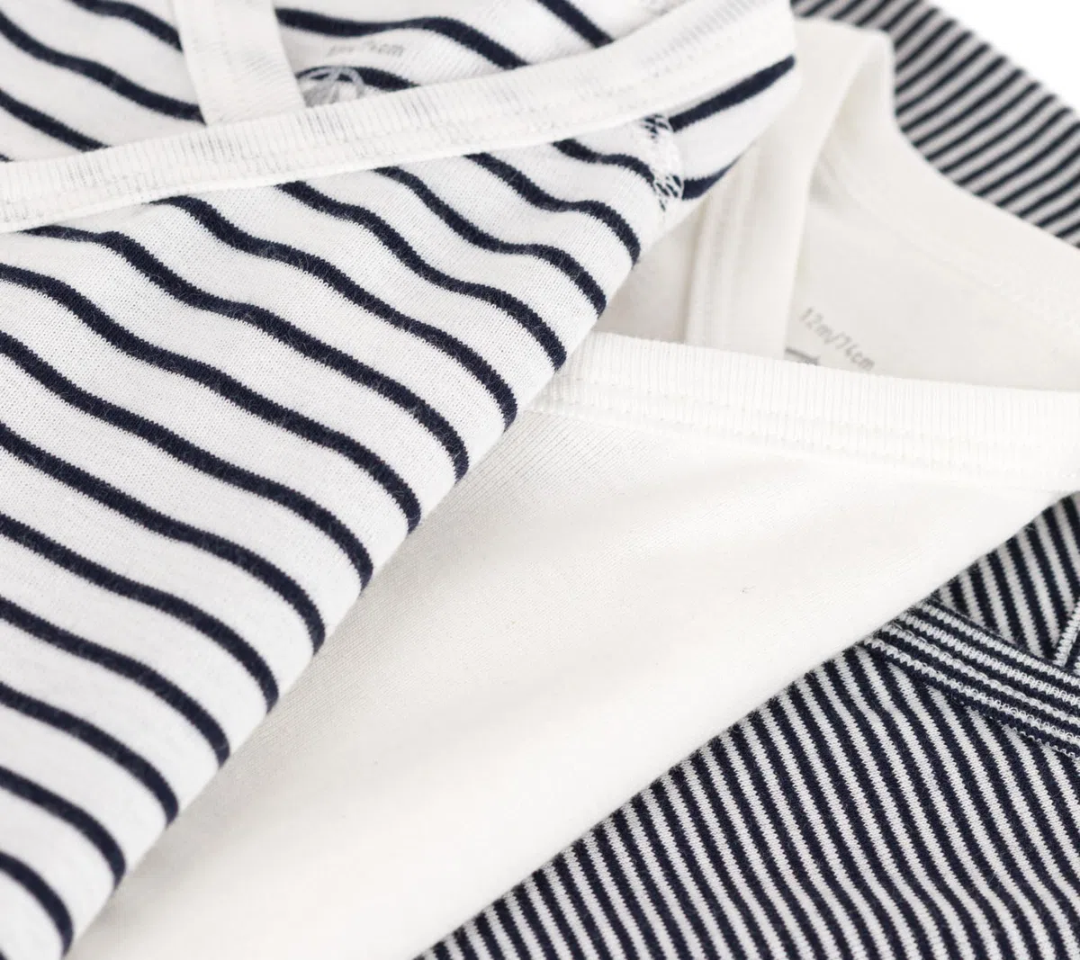 Petit Bateau A097h Body de Manga Corta para Recién Nacido Unisex bebé (Pack de 3)