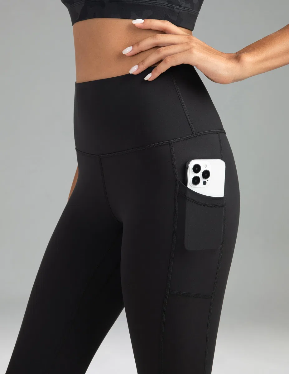 Colofulkoala 7/8 Mallas Deporte de Cintura Alta Mujer con Bolsillos, Leggins Push Up, Fitness Pantalones para Yoga Gym Running Pilates Leggings